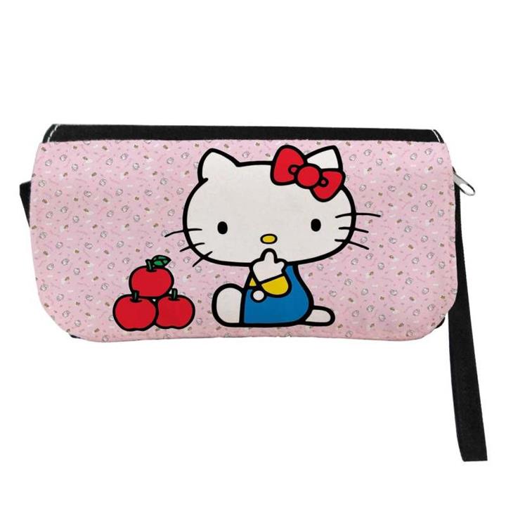 جامدادی مدل دوزیپ طرح Hello kitty کد NI811